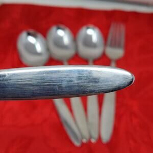 5X WMF CROMARGAN Korea 18/10 Stainless Flatware 4 Table Soup Spoons Dinner Fork